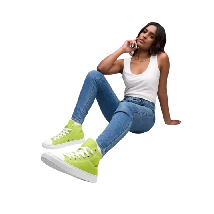 Damen- und Mädchensneaker von BUYATHOME24, Leinen, EVA-Sohle, Größe 35-44, mit Textildruck in Textiloptik