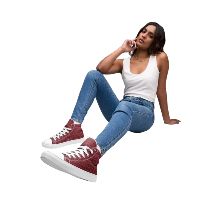 Damen- und Mädchen-Sneaker aus Leinen in Größe 35-44 von BUYATHOME24, bequeme Textil-Sneaker mit Polyester-Details