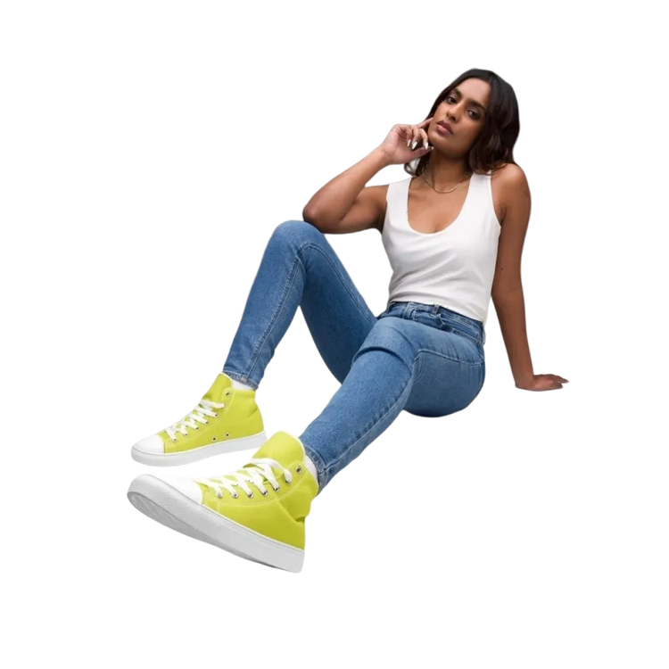 Damen- und Mädchen-Sneaker von BUYATHOME24 aus Leinen in Größe 35-44, mit Textildruck und bequemer Passform