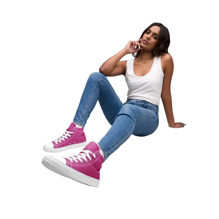 Damen- und Mädchensneaker von BUYATHOME24 aus Leinen, Größe 35-44, mit Textildruck in Weiß und Textilmaterial.