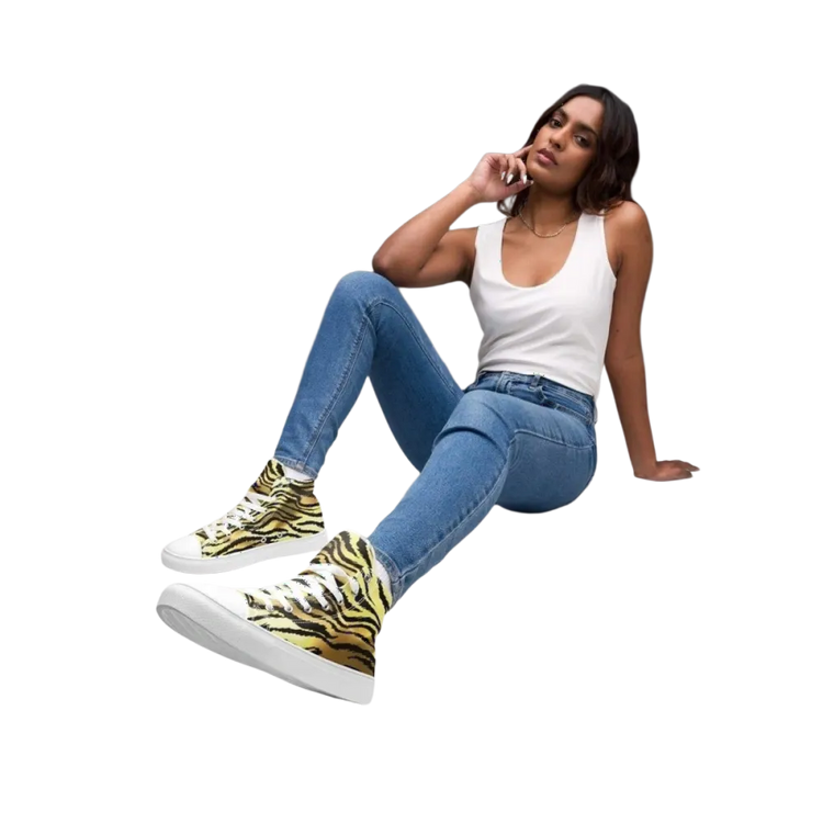 Damen- und Mädchensneaker von BUYATHOME24 mit textildruck, EVA-Gummisohle, bequeme Sportschuhe für Größen 35-44