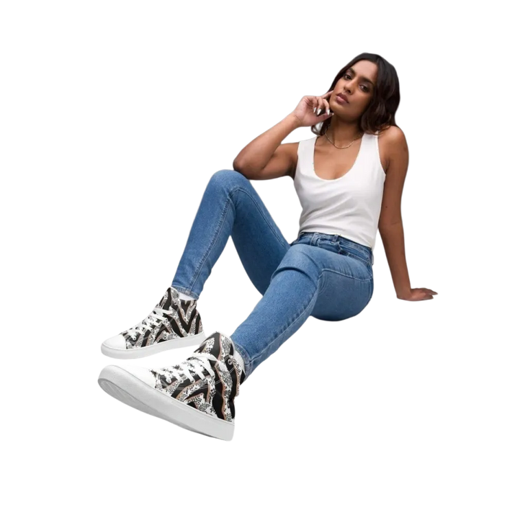 Damen- und Mädchen-Sneaker von BUYATHOME24 aus Leinen mit EVA-Sohle, in Größe 35-44, bequeme Textil-Sneaker.