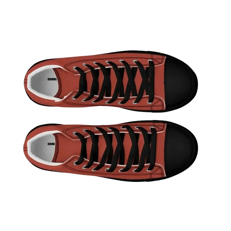Damen Chuck Taylor All Star High-Top Sneaker mit EVA-Sohle in Weiß, Größe 35-44, von BUYATHOME24, mit Textildruck