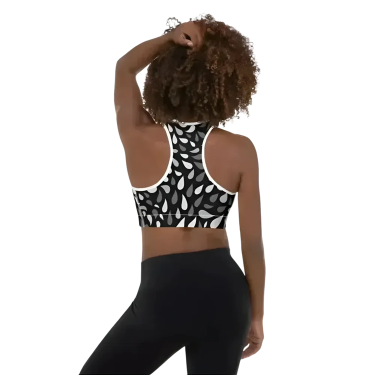 Damen Sport BH von BUYATHOME24 mit Polstern, Vier-Wege-Stretch, in XS bis 2XL, bequemes und elastisches Design