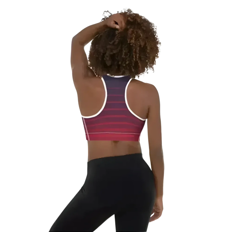 Damen Sport-BH von BUYATHOME24 mit Polstern, Racerback und atmungsaktivem Material, in XS bis 2XL.
