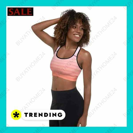 ▻ Sportbekleidung I Damen Sport BH mit Polstern XS, S, M, L, XL, 2XL BUYATHOME24®