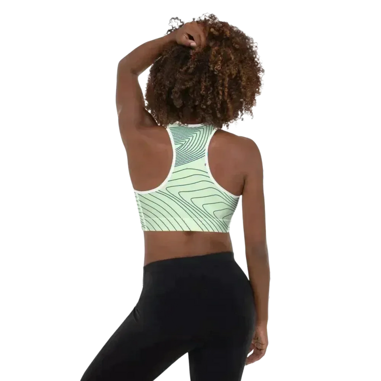 Damen Sport-BH von BUYATHOME24 mit Vier-Wege-Stretch, in XS bis 2XL, individuell gestaltbar, aus weichem Textilmaterial