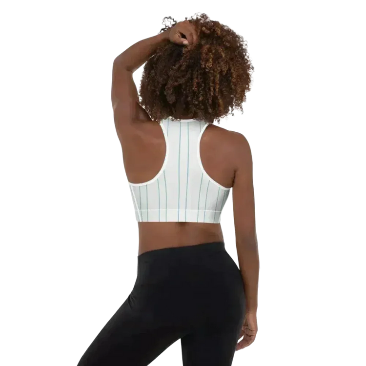 Damen Sport-BH mit Polstern in XS-2XL, Racerback, personalisierbar, aus Textil mit Druck, von BUYATHOME24