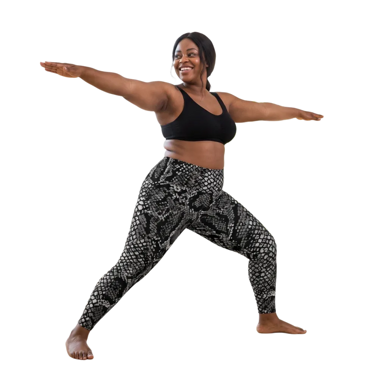 Hoch taillierte Damen Sportleggings von BUYATHOME24 mit UV-Schutz, in 2XS-6XL, blickdicht und bequem für Sport und Freizeit