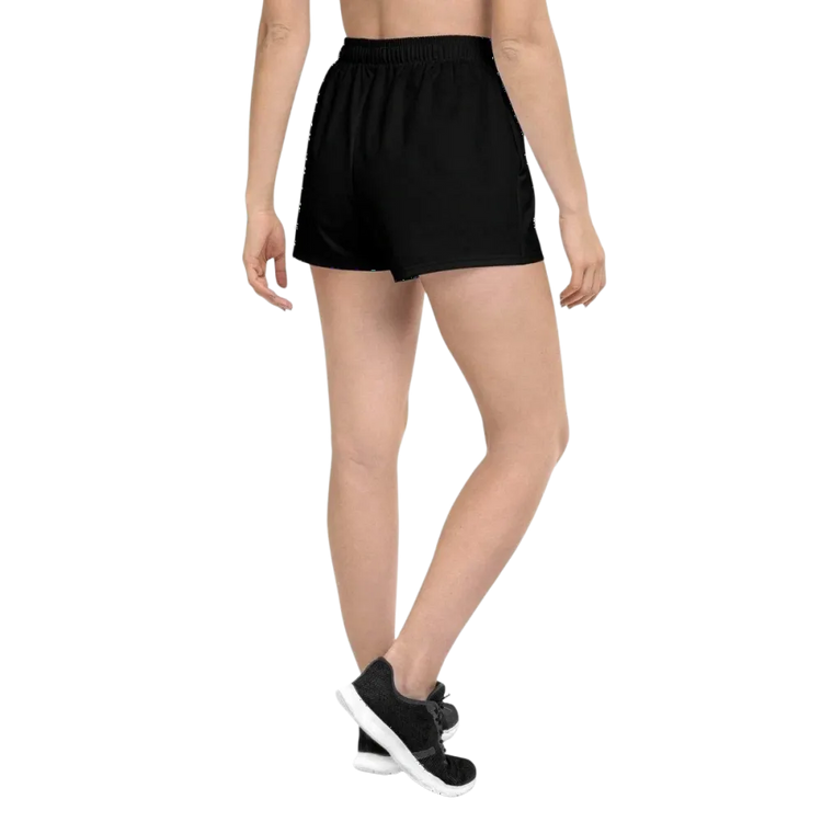 Damen Sportshorts von BUYATHOME24, atmungsaktiv, mit UV-Schutz und Netztaschen, in XS bis 3XL, bequem und sportlich.