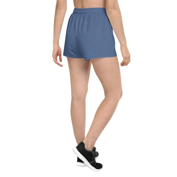 Damen Sportshorts von BUYATHOME24, atmungsaktiv, mit UV-Schutz 50+ und Taschen, in XS bis 3XL, Textildruck auf der Vorderseite