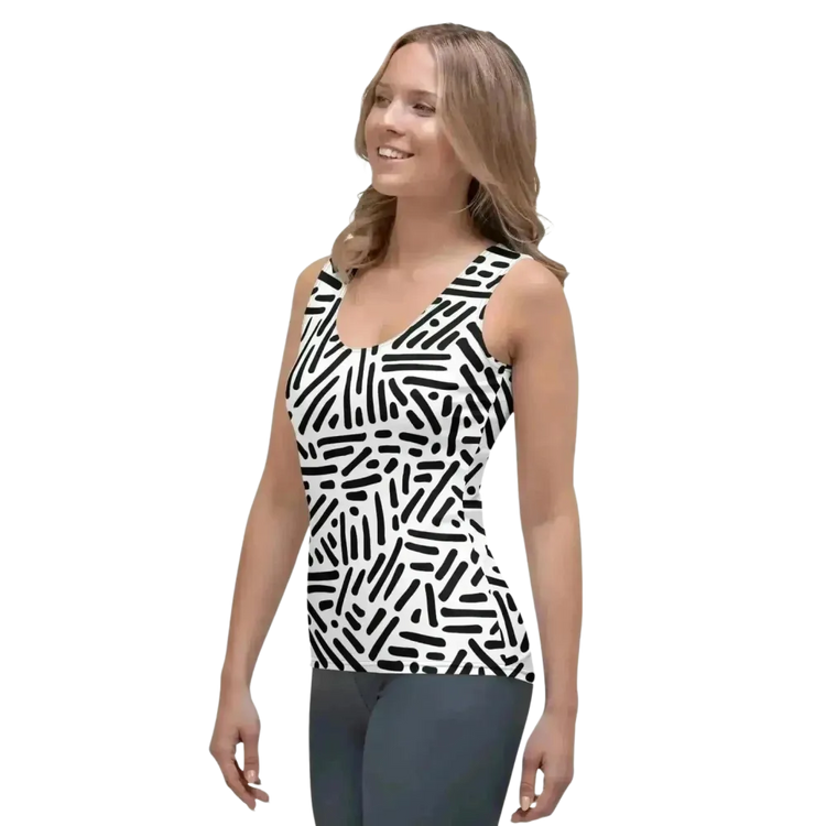 Damen Sport-Tanktop aus Elasthan von BUYATHOME24, bequemes Tanktop in XS-XL für sportliche Bewegungsfreiheit.