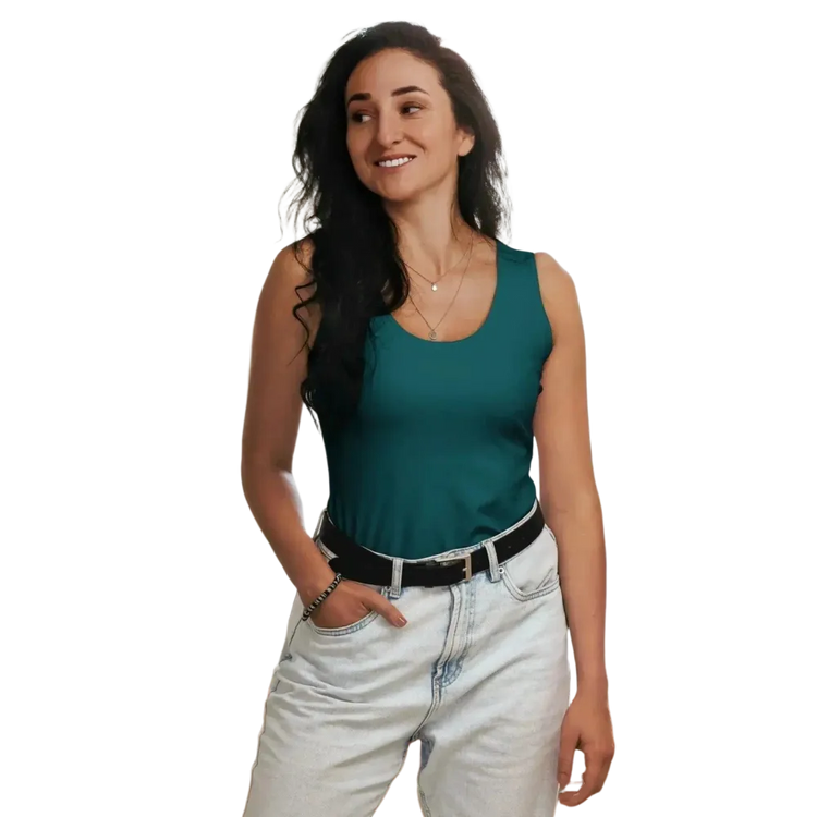 Damen Sporttop mit Vier-Wege-Stretch, Textildruck, aus Polyester, in XS bis XL, von BUYATHOME24, sportlich und bequem.