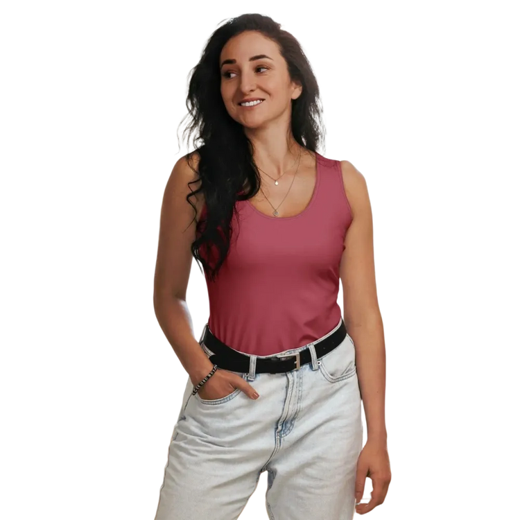 Damen Sport Tanktop mit Vier-Wege-Stretch in XS bis XL, aus Polyester, bequemes Fitness-Top von BUYATHOME24
