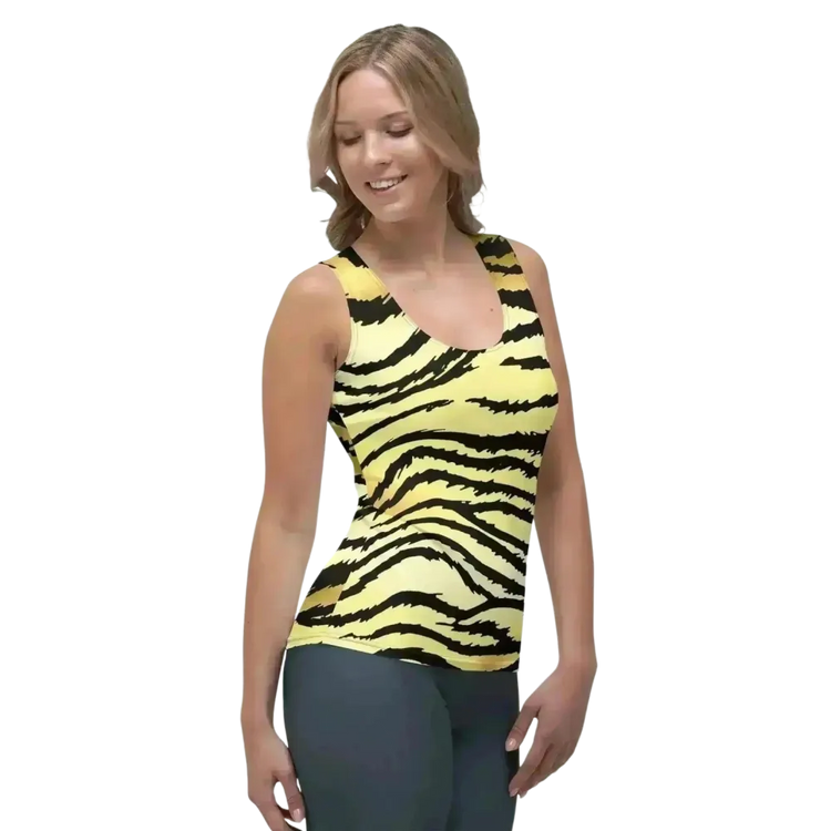 🏷️Tanktop Damen Sportshirt Tierfellmuster Atmungsaktiv Athletik-Shirt BUYATHOME24®