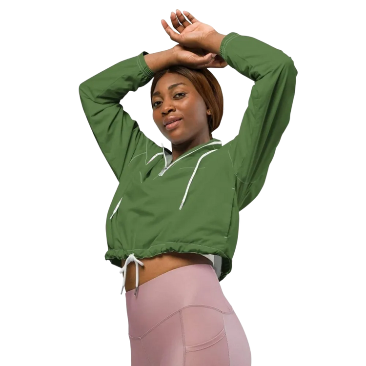 Damen Trainingsjacke von BUYATHOME24, wasserdicht, bauchfrei mit Netzfutter, Sportjacke für Damen in XS bis 2XL