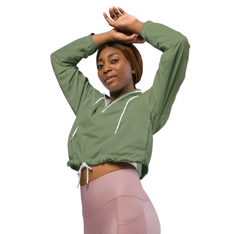 Damen Sportjacke XS-2XL von BUYATHOME24, wasserdicht, Bauchfrei, personalisierbar, sportliche Trainingsjacke, Textildruck