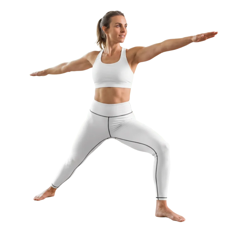 Damen Sportleggings von BUYATHOME24, hoch tailliert, schnelltrocknend, in XS bis XL, bequemes, sportliches Design