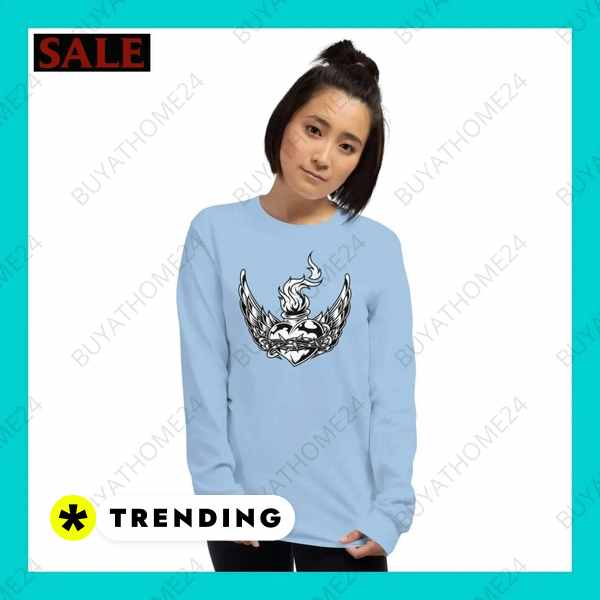 Damen Sweatshirt Langarm Baumwolle bei BuyAtHome24 Textildruck BUYATHOME24, T-Shirts BUYATHOME24, Hoodies BUYATHOME24, Hosen BUYATHOME24, Jacken BUYATHOME24, Schuhe BUYATHOME24
