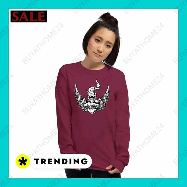 Damen Sweatshirt Langarm Baumwolle bei BuyAtHome24 Textildruck BUYATHOME24, T-Shirts BUYATHOME24, Hoodies BUYATHOME24, Hosen BUYATHOME24, Jacken BUYATHOME24, Schuhe BUYATHOME24