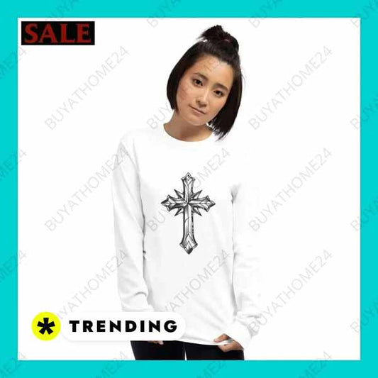 ▻ Rundhals Sweatshirts I Damen Langarm T-Shirt S - 4XL BUYATHOME24®