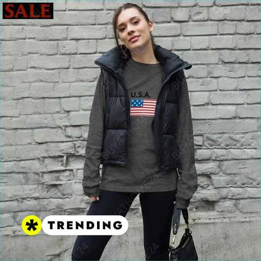 ▻ Rundhals Sweatshirt I Damen Langarm T-Shirt XS - 2XL BUYATHOME24®