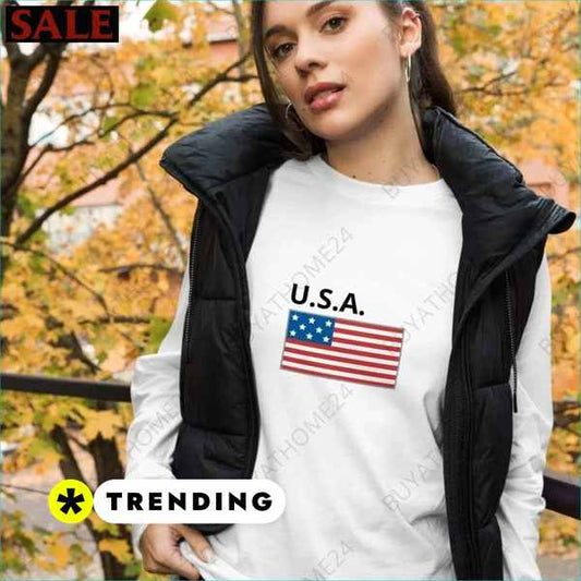 ▻ Rundhals Sweatshirt I Damen Langarm T-Shirt XS - 2XL BUYATHOME24®