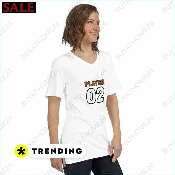 V-Ausschnitt T-Shirt Damen Herren Baumwolle buyathome24 eishockey Trikot Textildruck BUYATHOME24, T-Shirts BUYATHOME24, Hoodies BUYATHOME24, Hosen BUYATHOME24, Jacken BUYATHOME24, Schuhe BUYATHOME24