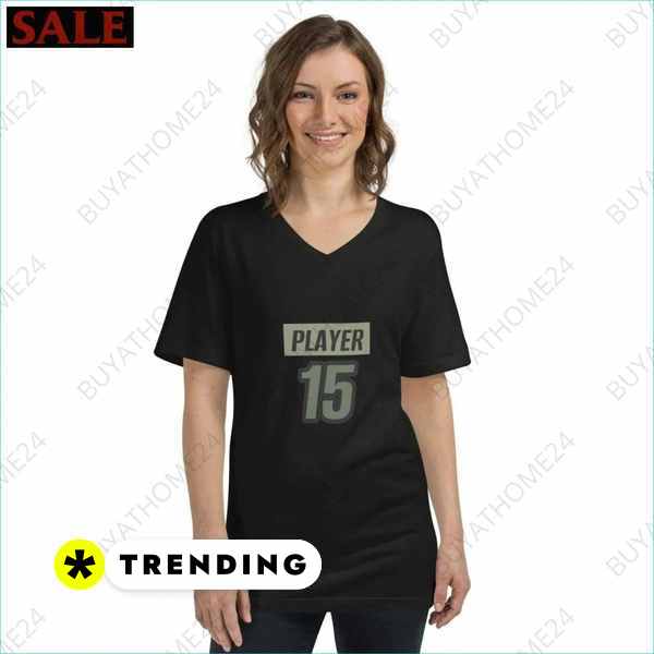 V-Ausschnitt T-Shirt Damen Herren Baumwolle buyathome24 eishockey Trikot Textildruck BUYATHOME24, T-Shirts BUYATHOME24, Hoodies BUYATHOME24, Hosen BUYATHOME24, Jacken BUYATHOME24, Schuhe BUYATHOME24