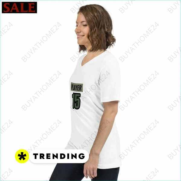 V-Ausschnitt T-Shirt Damen Herren Baumwolle buyathome24 eishockey Trikot Textildruck BUYATHOME24, T-Shirts BUYATHOME24, Hoodies BUYATHOME24, Hosen BUYATHOME24, Jacken BUYATHOME24, Schuhe BUYATHOME24