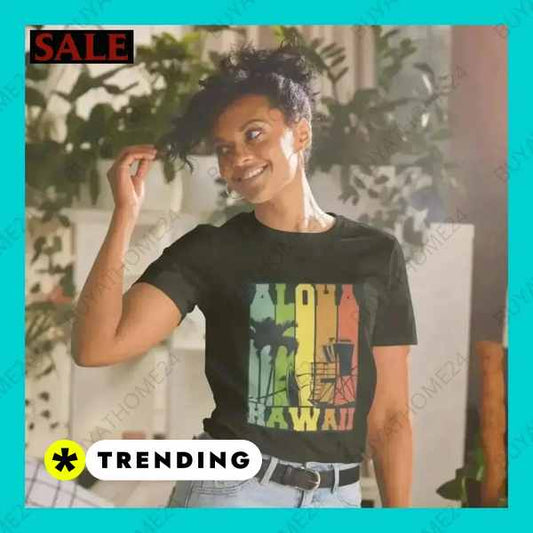 Rundhalsshirt Kurzarm Grafik Damen T-Shirt – Zeitloser Stil von BUYATHOME24® BUYATHOME24®