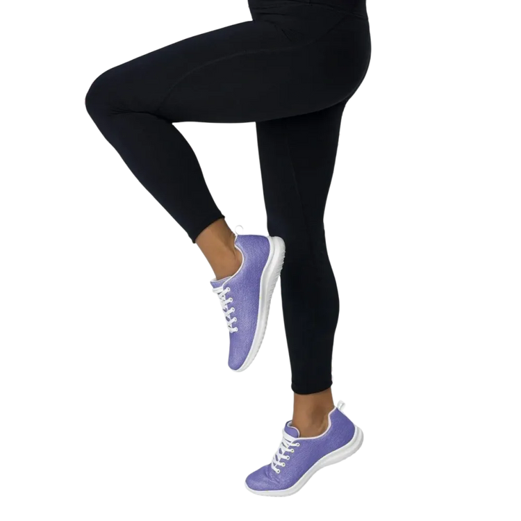 Damen Sportschuhe von BUYATHOME24, atmungsaktive Laufschuhe in Größe 35-44, Textildruck und Polyester-Obermaterial.