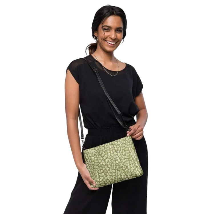 Damen Umhängetasche aus Kunstleder, 27x20 cm, mit verstellbarem Riemen, modisches Accessoire von BUYATHOME24