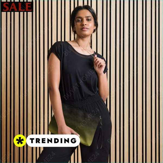 SALE % Kunstleder Handtasche I Schultertasche Damen 27 cm × 20 cm × 3 cm BUYATHOME24®