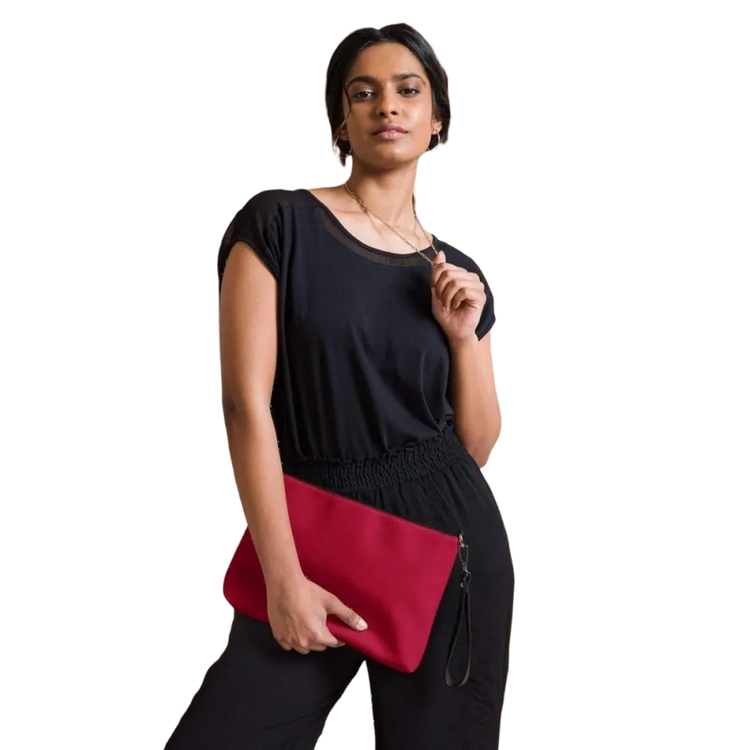 Damen Umhängetasche aus Kunstleder, weiß, 27x20x3 cm, Handtasche mit Druckmuster, modisches Accessoire von BUYATHOME24