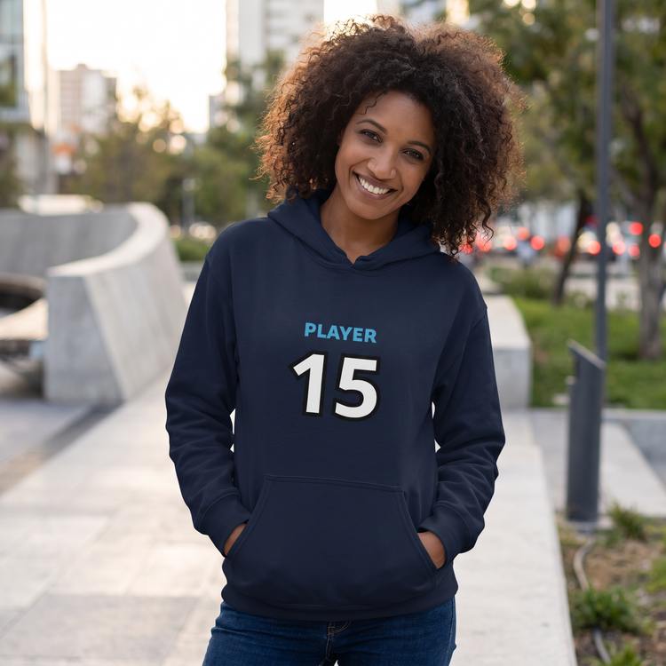 Damen Grafik Hoodie von BUYATHOME24, Baumwolle, bedruckbar, in S-5XL, mit Kapuzen und langen Ärmeln.
