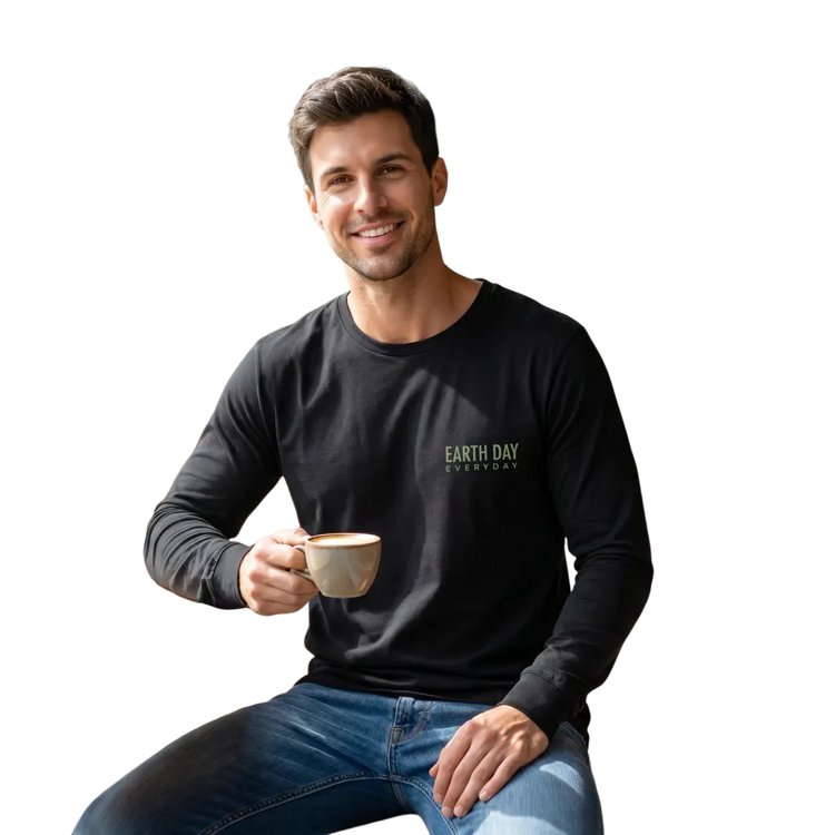 Unisex Earth Day Sweatshirt aus Baumwolle mit grafik, langärmlig, in XS bis 2XL, bequemes Baumwoll-Design von BUYATHOME24