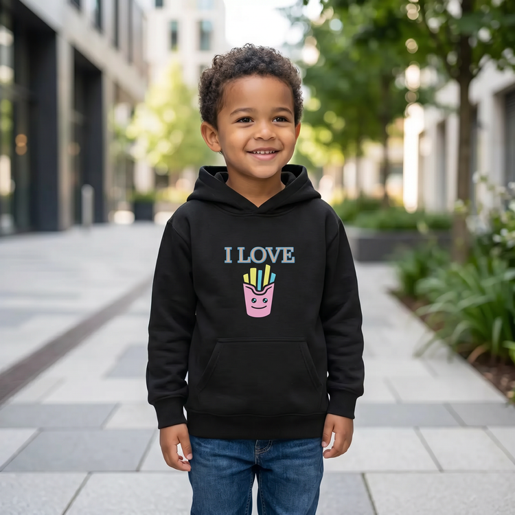 Grafik Kapuzenpullover für Kinder, Unisex Hoodie für Jungen und Mädchen, 4-12 Jahre, mit buntem Design, von BUYATHOME24