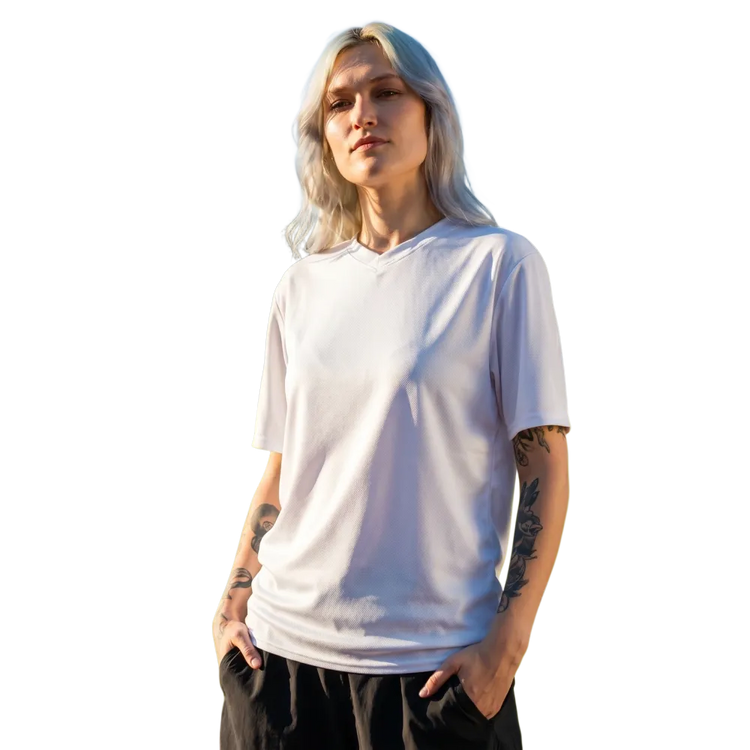 Unisex Fußball T-Shirt von BUYATHOME24, schnelltrocknend, V-Ausschnitt, in 2XS bis 6XL, sportlich und bequem.