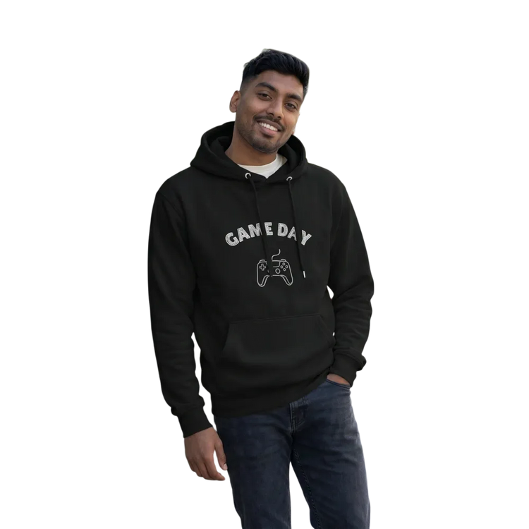 Grafik Unisex Hoodie von BUYATHOME24, personalisierbarer Kapuzenpullover für Herren und Damen, S-3XL, mit Design.
