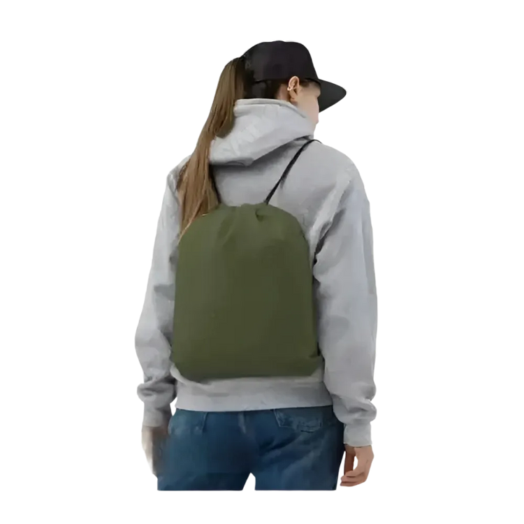 Schwimmbeutel und Turnbeutel aus Polyester, 38 x 43 cm, für Sport und Training, in schwarzer Farbe mit Kordelzug.