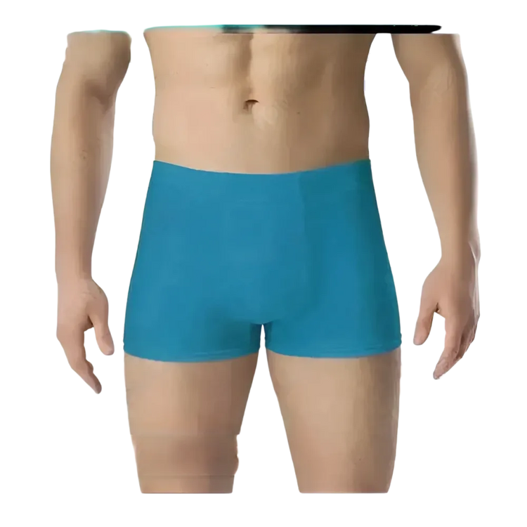 Herren Boxer Shorts aus Polyester-Elasthan in verschiedenen Größen, bequem und komfortabel, mit elastischem Bund.