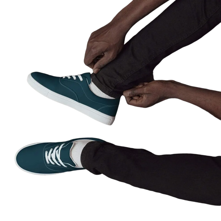 Herren und Jungen Canvas Schuhe mit EVA-Sohle in Größe 37-46, schwarzes Textildesign, bequem und stilvoll von BUYATHOME24