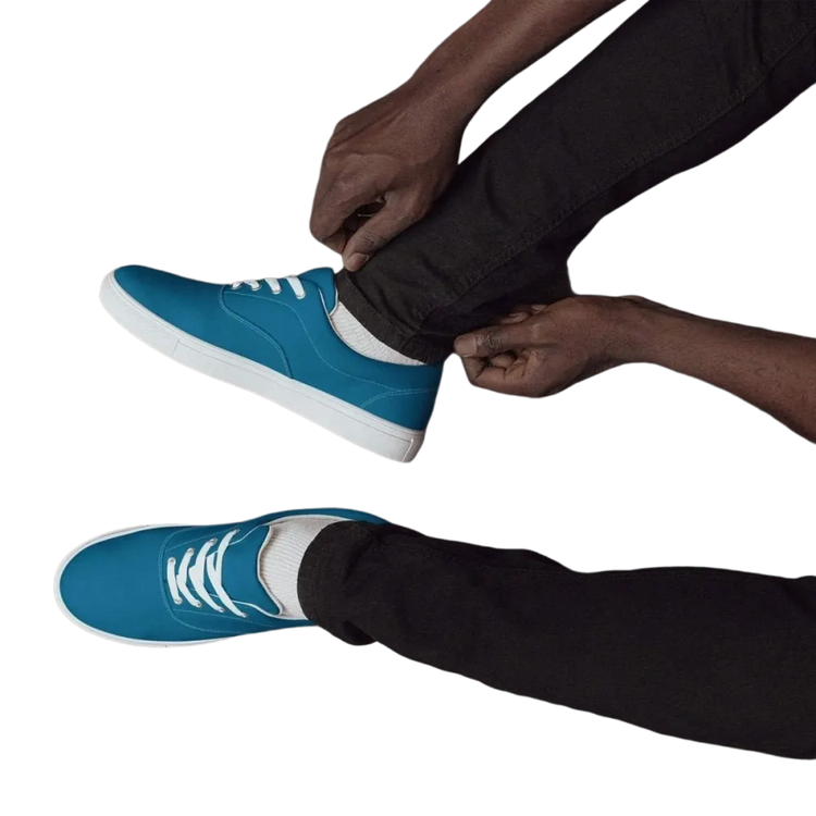 Herren- und Jungenschuhe aus Canvas mit EVA-Sohle in Größe 37-46, braune Textil-Sneaker von BUYATHOME24