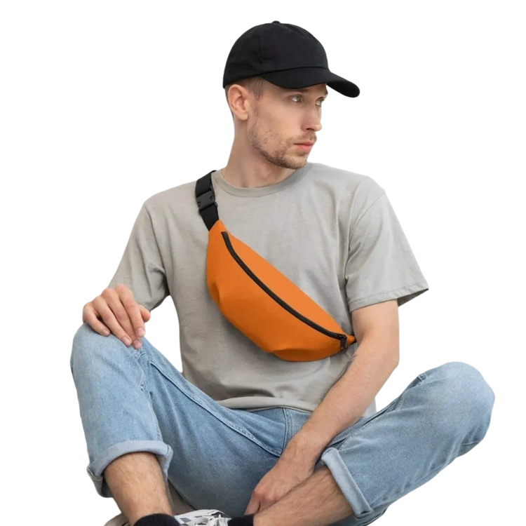 Wasserdichte Unisex Bauchtasche aus Polyester, 70-133 cm, mit Textildruck, ideal für Männer und Frauen, von BUYATHOME24