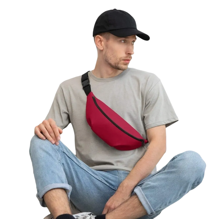 Unisex Gürteltasche aus wasserfestem Polyester, Bauchtasche in S/M & M/L, 70-133 cm, für Herren, von BUYATHOME24