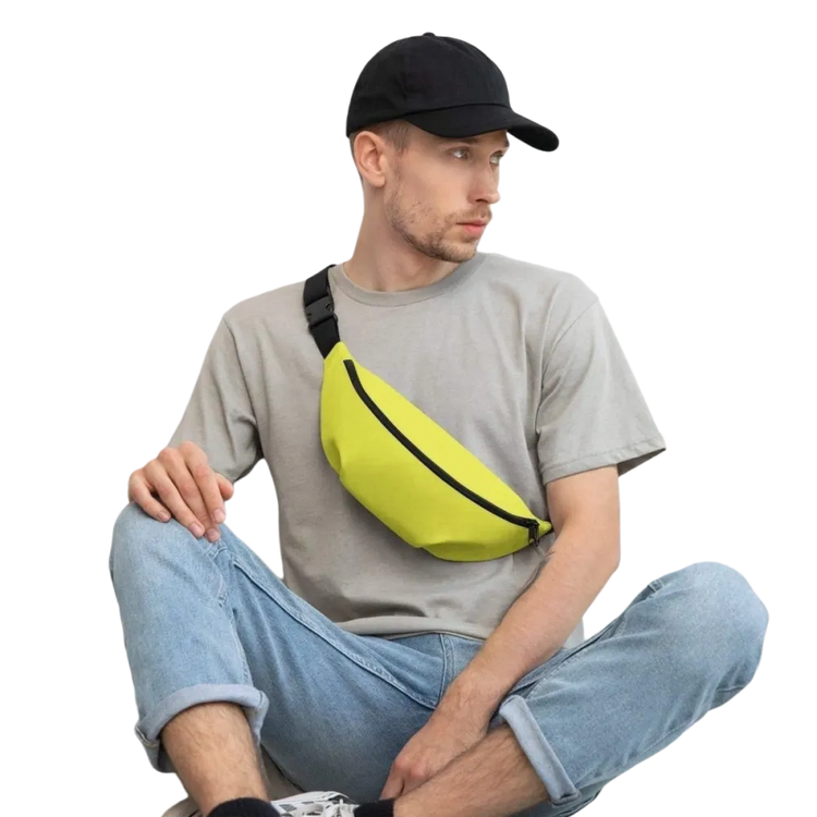 Unisex wasserdichte Bauchtasche aus Polyester, 70-133 cm, mit Textildruck, ideal für Herren, von BUYATHOME24.