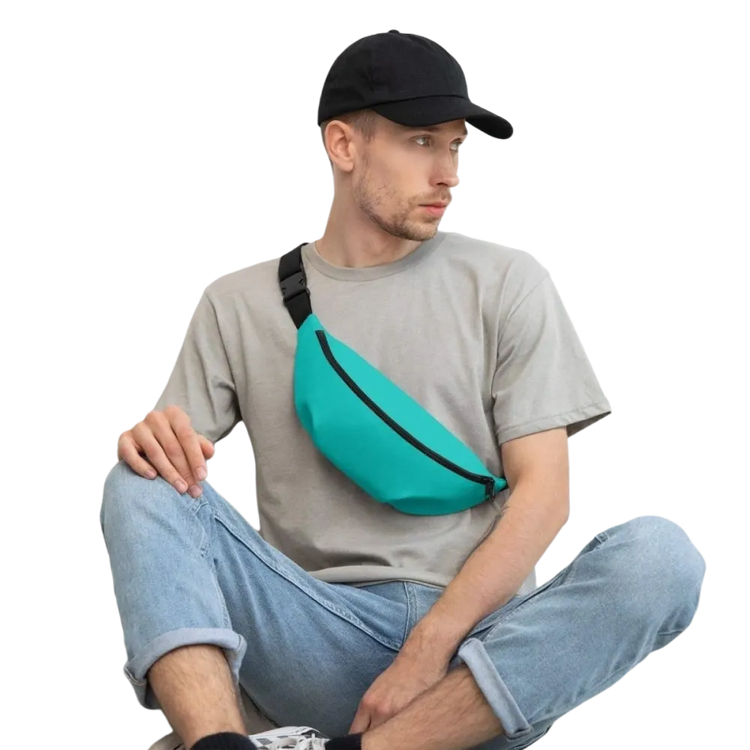 Unisex Wasserfeste Bauchtasche von BUYATHOME24, 70-133 cm, wasserabweisend, ideal für unterwegs, textildruck, Gürtelgröße S/M & M/L