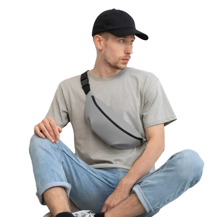 Unisex Bauchtasche von BUYATHOME24, wasserfest mit Innentasche, verstellbar von 70 cm bis 133 cm, für Herren.