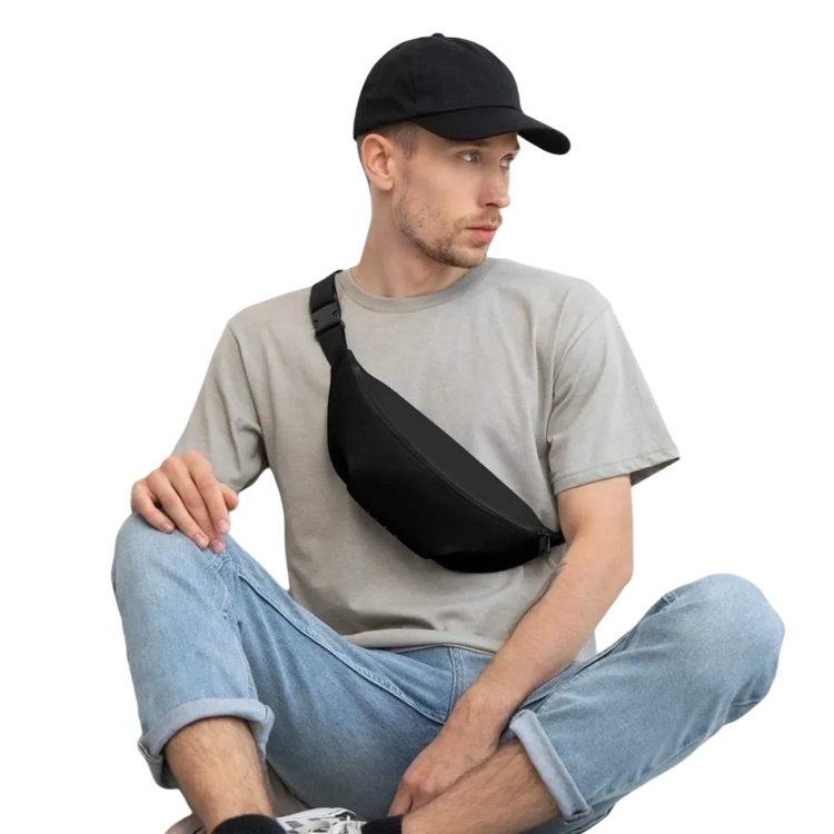 Unisex wasserfeste Bauchtasche aus Polyester, 70-133 cm, für Herren, mit Textildruck, von BUYATHOME24